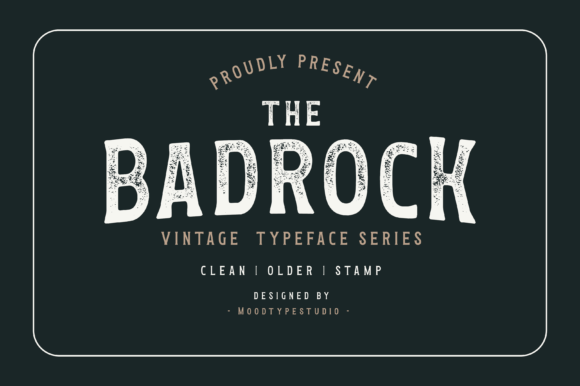 Badrock Font: Vintage Display Style