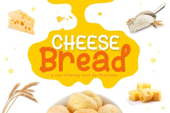 Cheese Bread Font for Creative Brands