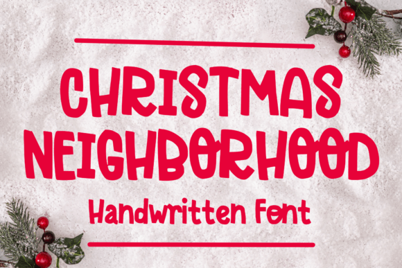 Christmas Neighborhood Font Review