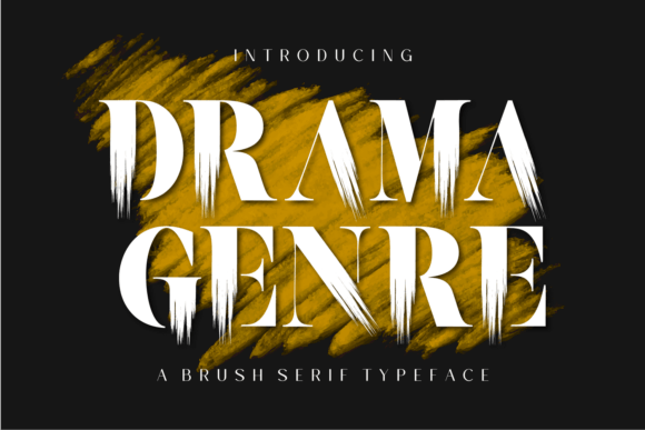 Drama Genre Font for Creative Projects