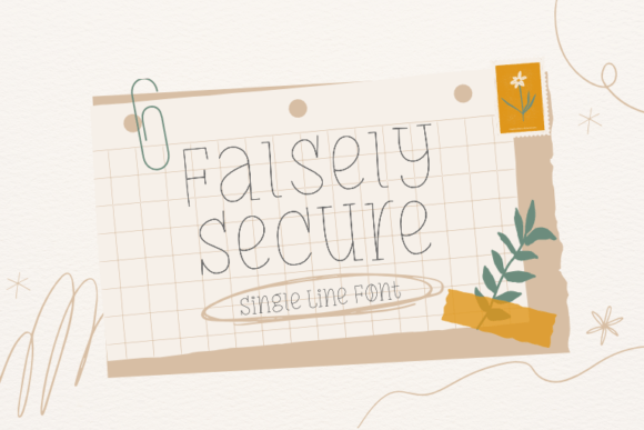 Falsely Secure Font for Creative Brands