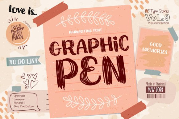 Graphic Pen Font for Creative Design