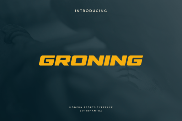 Groning: A Bold Display Font for Creative Projects