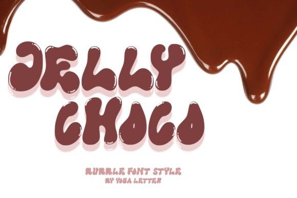 Jelly Choco Font: A Bubble Display Typeface for Creative Makers