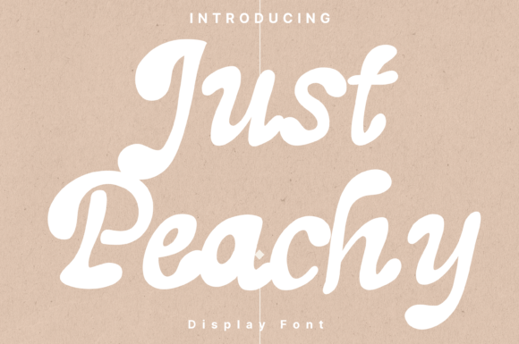 Just Peachy Font for Creative Makers