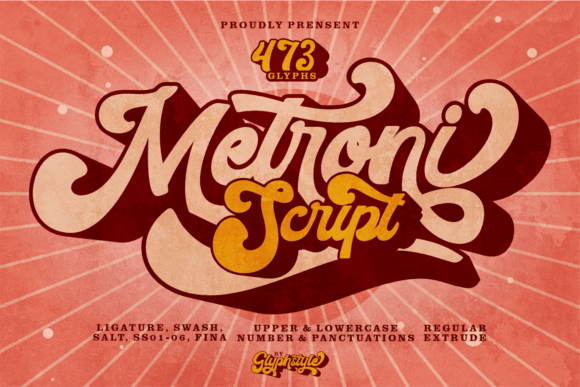 Metroni: Retro Script Font for Bold Campaigns