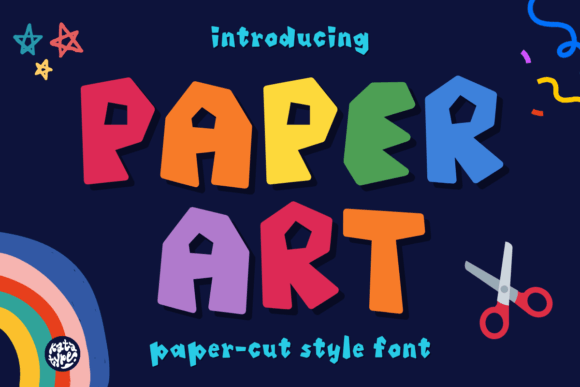 Paper Art Font for Web Design