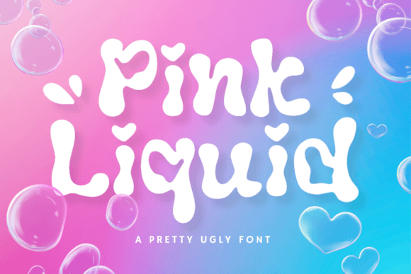 Pink Liquid Font for Creative Campaigns
