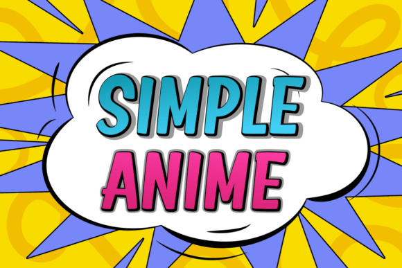 Simple Anime Font for Bold Design