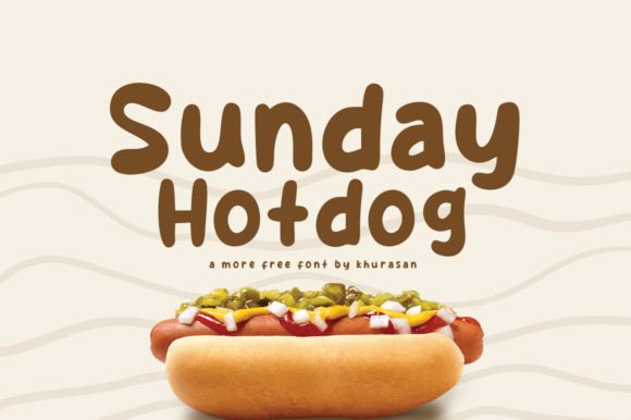 Sunday Hotdog Font for Creative Projects