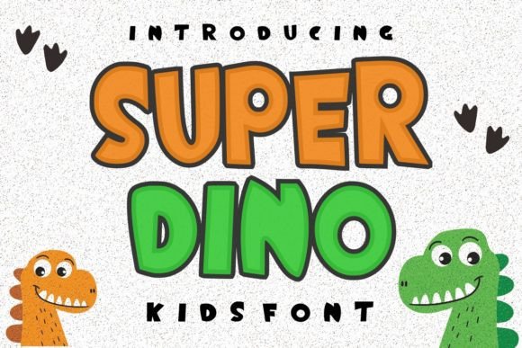 Super Dino Font for Web Design
