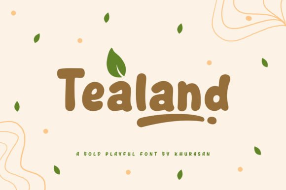 Tealand: A Cute Display Font for Business Branding
