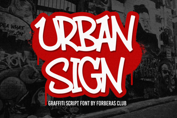 Urban Sign Font for Creative Projects